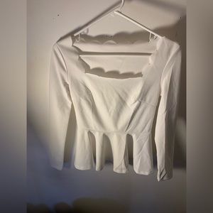 White long sleeve blouse
